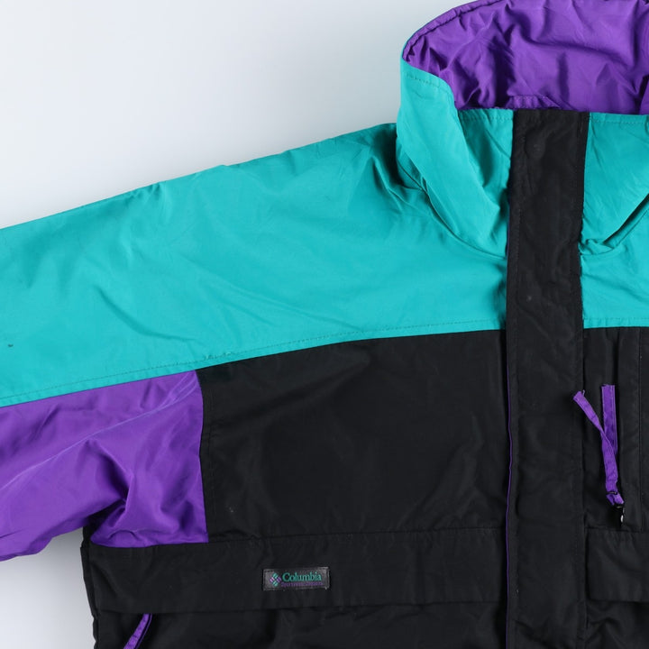 90'S Vintage Columbia GIZZMO Mountain Jacket, Shell Jacket, Men's Size L, White Tag, Size L Nylon black type Vintage Second Hand