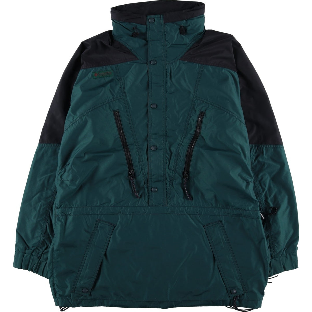 90'S Columbia White Tag Half-Zip Pullover Mountain Jacket, Men's XXL unclear dark green Vintage Second Hand