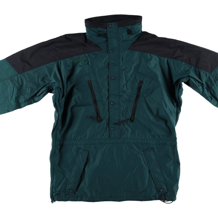 90'S Columbia White Tag Half-Zip Pullover Mountain Jacket, Men's XXL unclear dark green Vintage Second Hand
