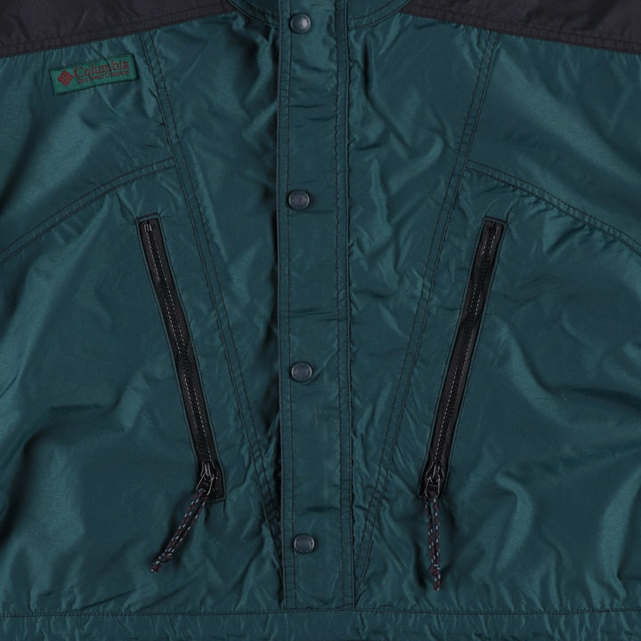 90'S Columbia White Tag Half-Zip Pullover Mountain Jacket, Men's XXL unclear dark green Vintage Second Hand