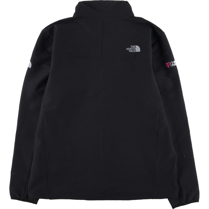 The North Face Softshell Jacket, Men's Size L polyester black type Vintage Second Hand