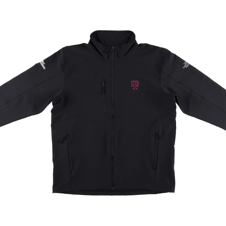 The North Face Softshell Jacket, Men's Size L polyester black type Vintage Second Hand