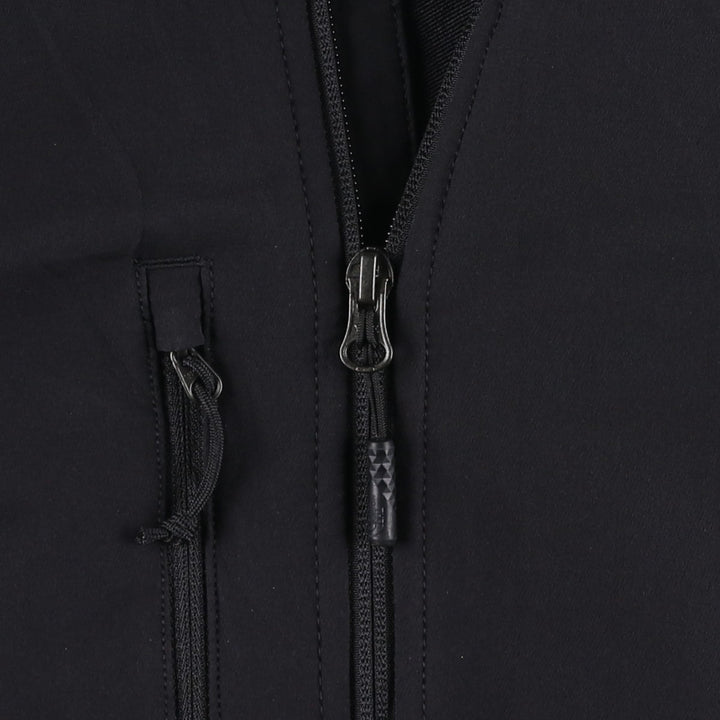 The North Face Softshell Jacket, Men's Size L polyester black type Vintage Second Hand