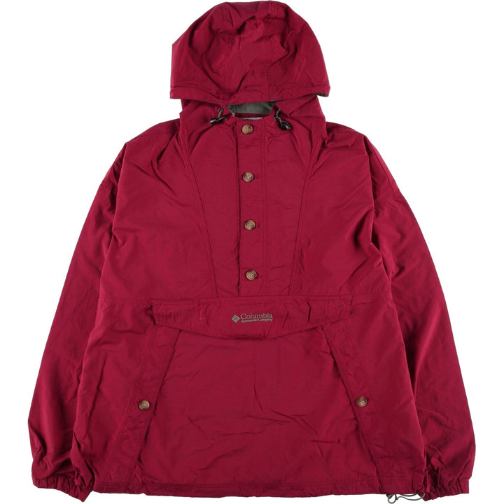 90s-00'S Columbia Anorak Parka Men's XL Nylon burgundy type Vintage Second Hand