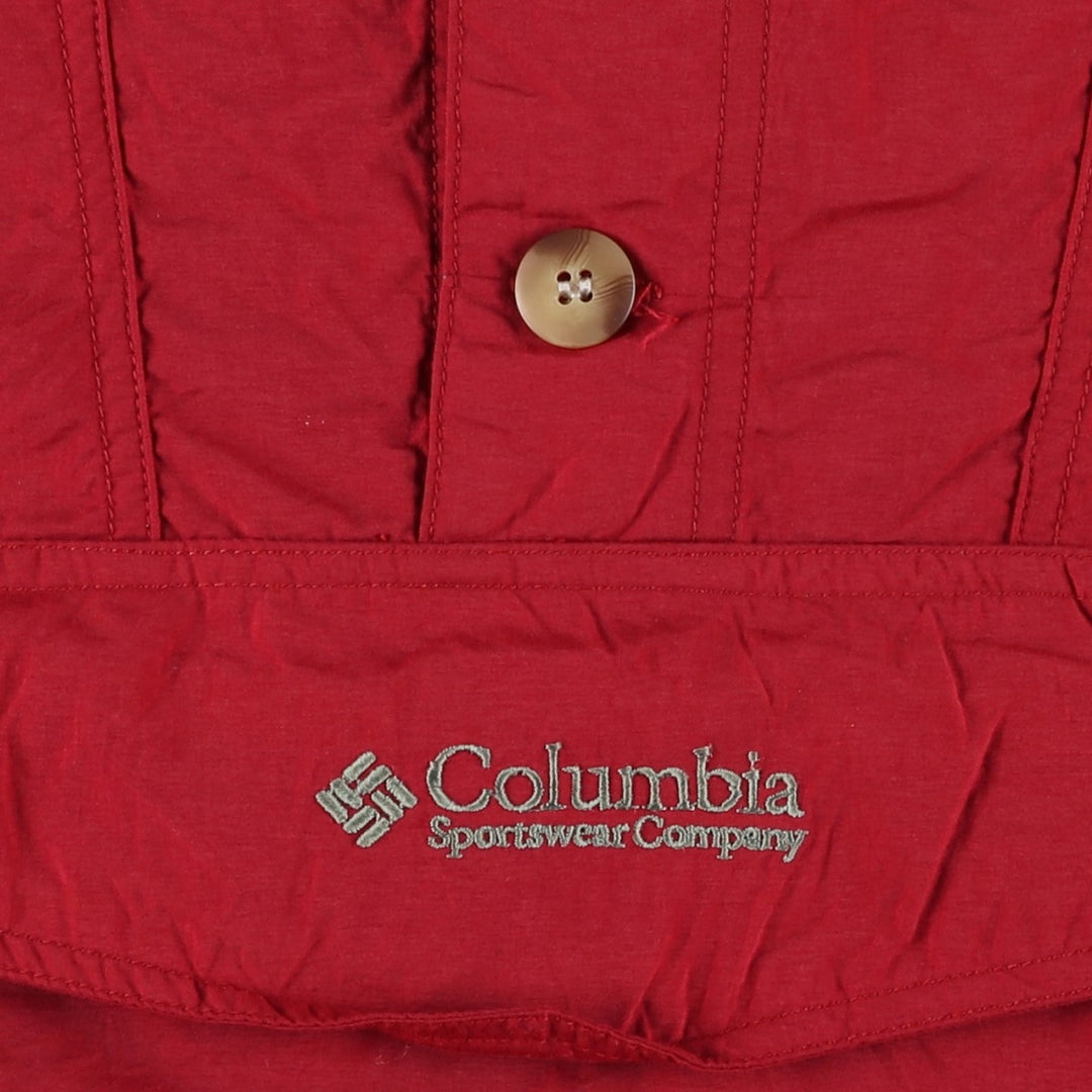 90s-00'S Columbia Anorak Parka Men's XL Nylon burgundy type Vintage Second Hand