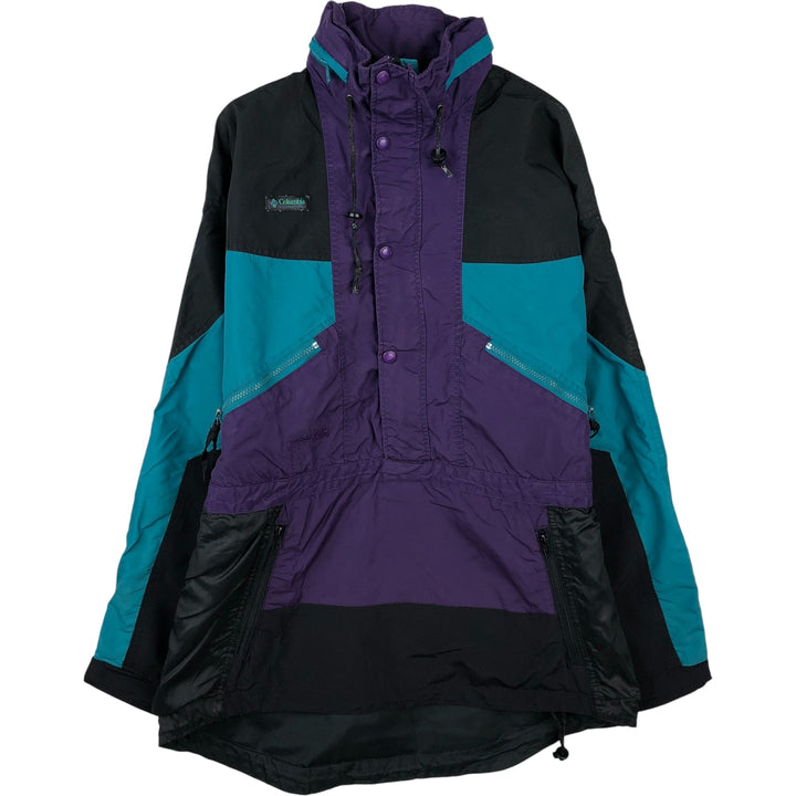 90'S Vintage Columbia Anorak Jacket with White Tag, Men's Size Medium unclear purple type Vintage Second Hand