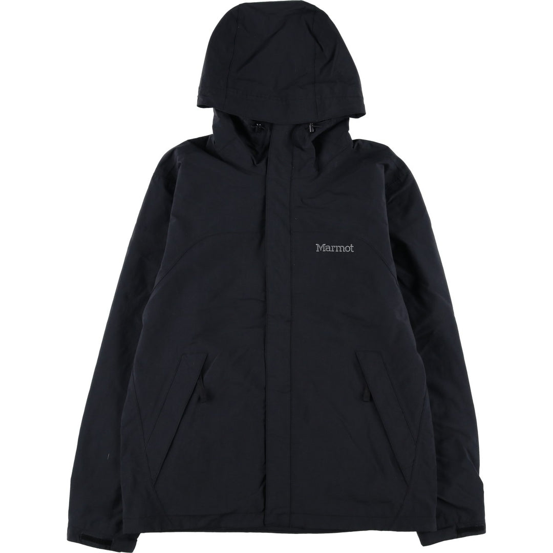 Marmot Mountain Parka Shell Jacket, Men's Size S Nylon black type Vintage Second Hand