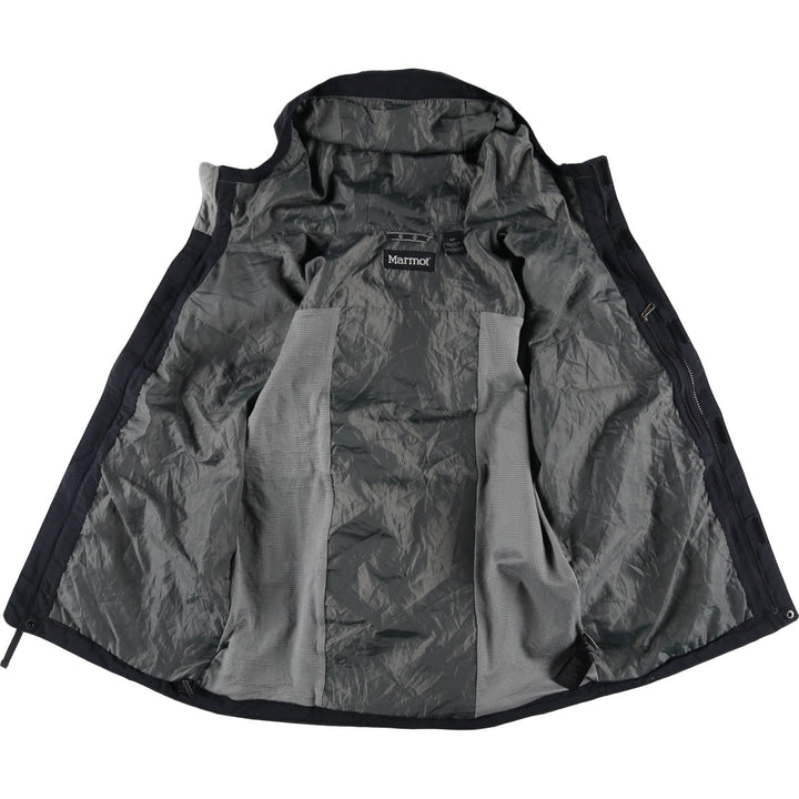 Marmot Mountain Parka Shell Jacket, Men's Size S Nylon black type Vintage Second Hand