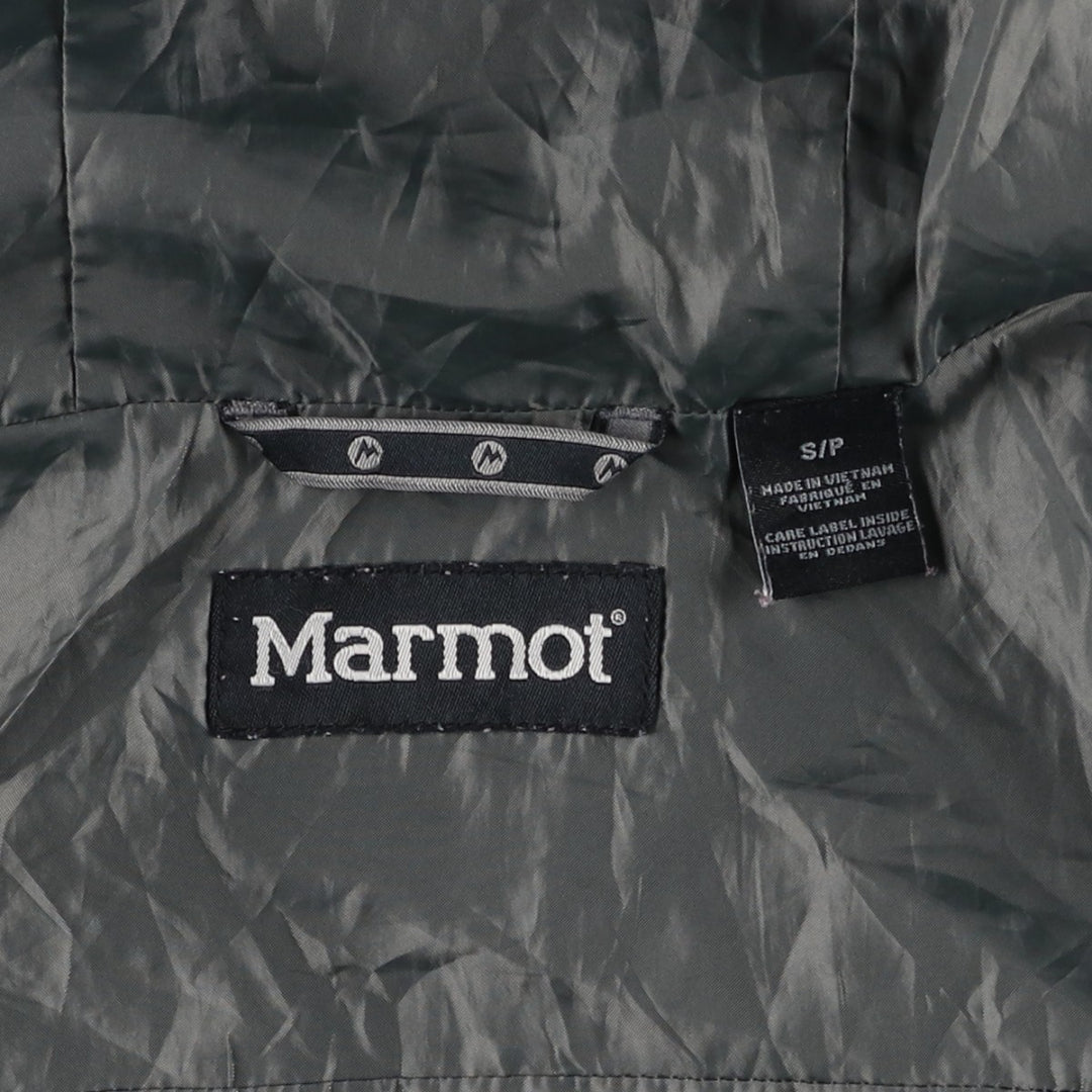Marmot Mountain Parka Shell Jacket, Men's Size S Nylon black type Vintage Second Hand