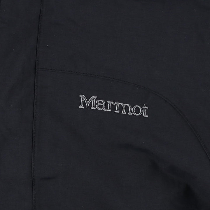 Marmot Mountain Parka Shell Jacket, Men's Size S Nylon black type Vintage Second Hand