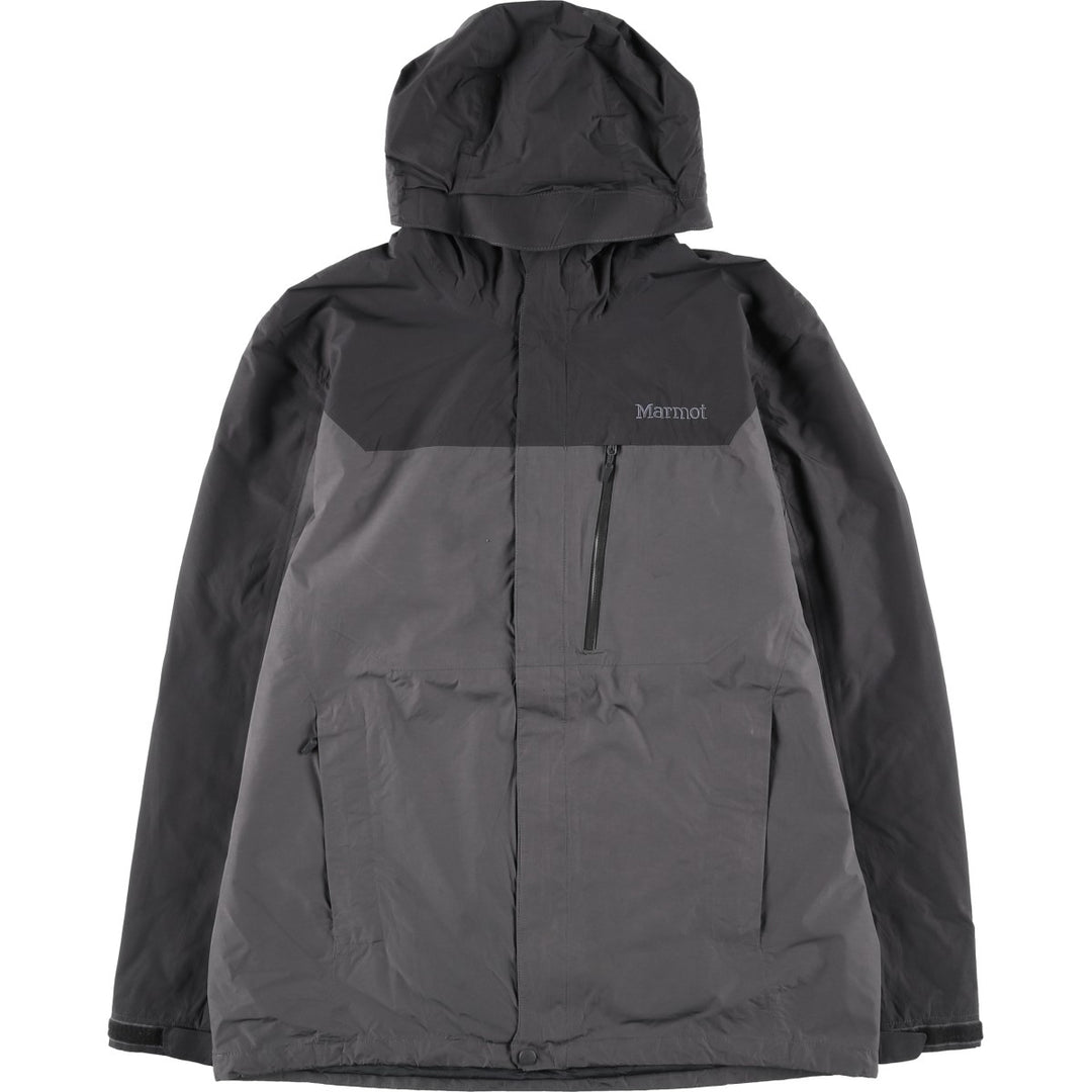 00'S Marmot Mountain Parka Shell Jacket Men's L size polyester gray type Vintage Second Hand