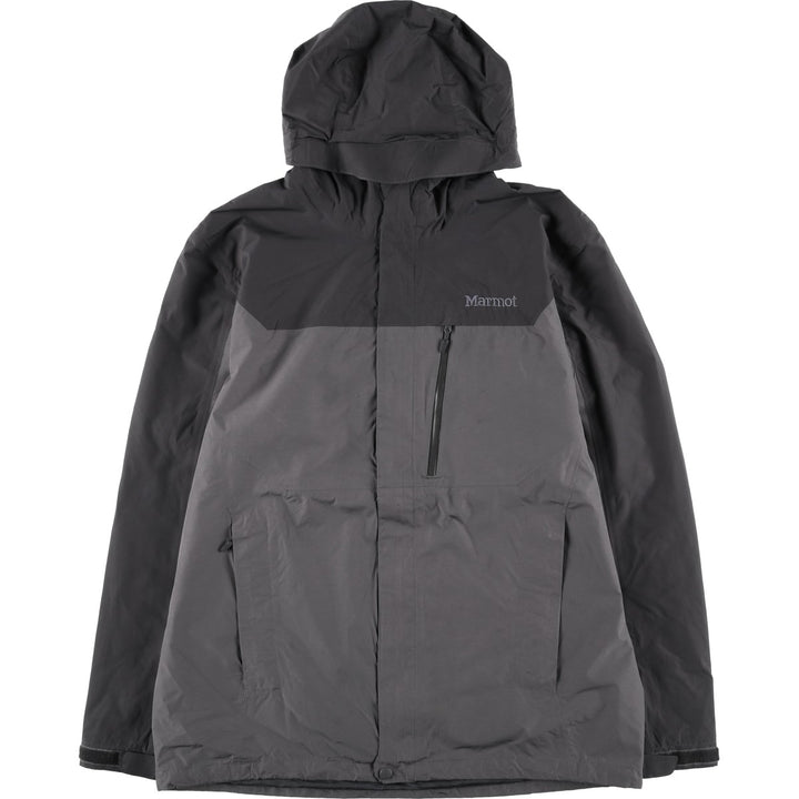 00'S Marmot Mountain Parka Shell Jacket Men's L size polyester gray type Vintage Second Hand