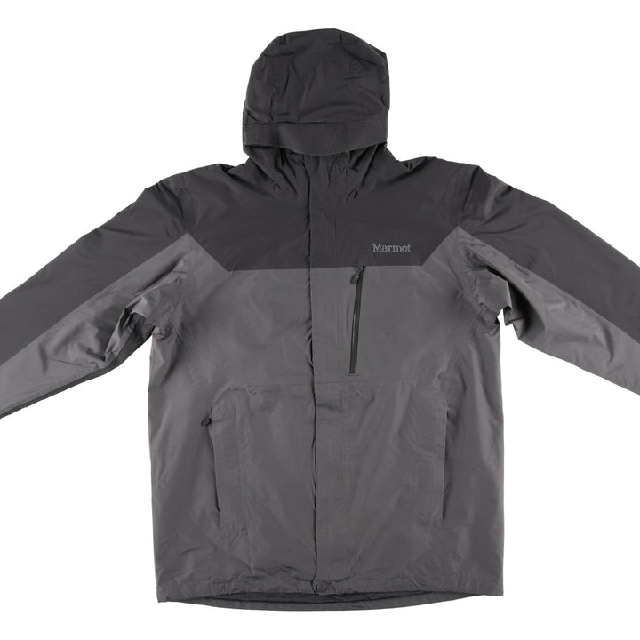 00'S Marmot Mountain Parka Shell Jacket Men's L size polyester gray type Vintage Second Hand