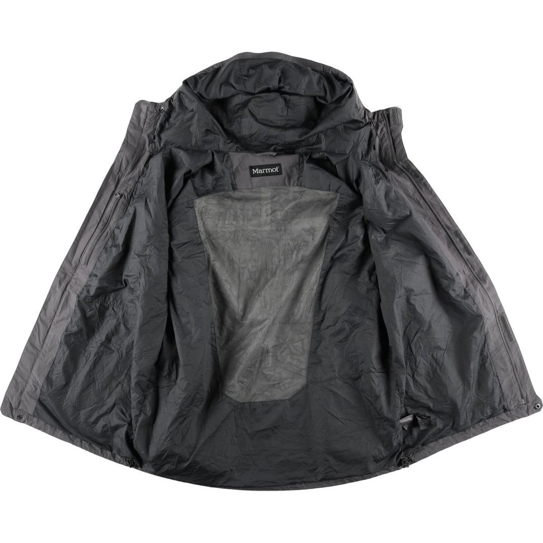 00'S Marmot Mountain Parka Shell Jacket Men's L size polyester gray type Vintage Second Hand