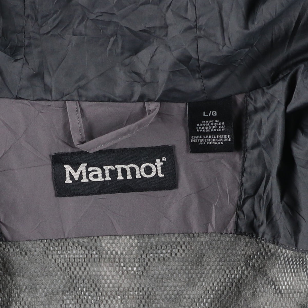 00'S Marmot Mountain Parka Shell Jacket Men's L size polyester gray type Vintage Second Hand