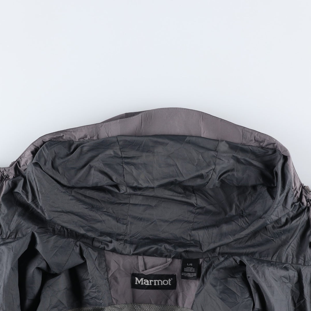 00'S Marmot Mountain Parka Shell Jacket Men's L size polyester gray type Vintage Second Hand