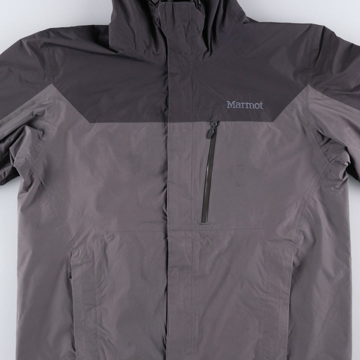 00'S Marmot Mountain Parka Shell Jacket Men's L size polyester gray type Vintage Second Hand