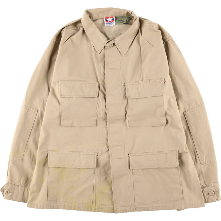 Civilian Ripstop PROPPER Military Combat Jacket, Men's Size L cotton Beige type Vintage Second Hand