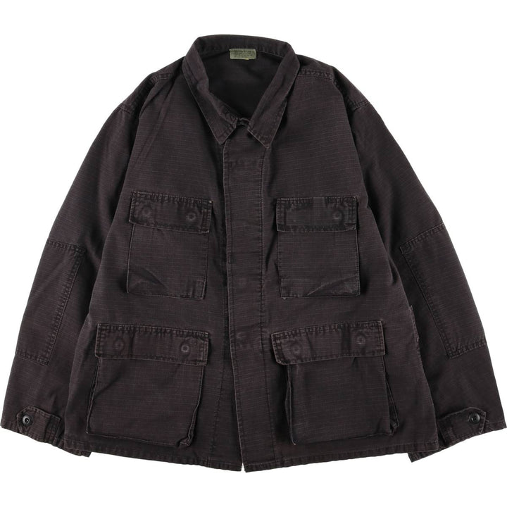 Civilian Ripstop Military Combat Jacket, Men's Size L cotton black type Vintage Second Hand