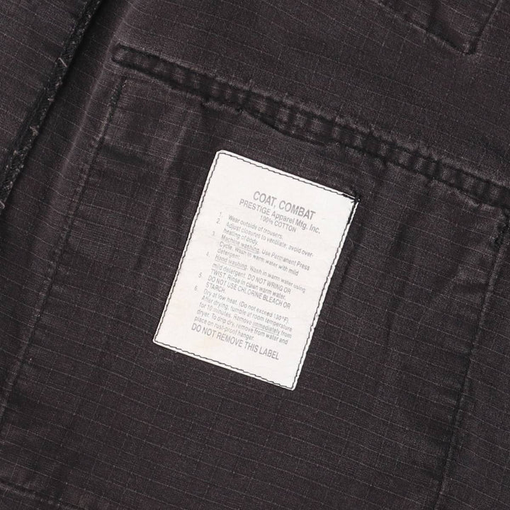 Civilian Ripstop Military Combat Jacket, Men's Size L cotton black type Vintage Second Hand