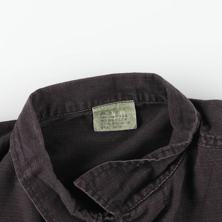 Civilian Ripstop Military Combat Jacket, Men's Size L cotton black type Vintage Second Hand