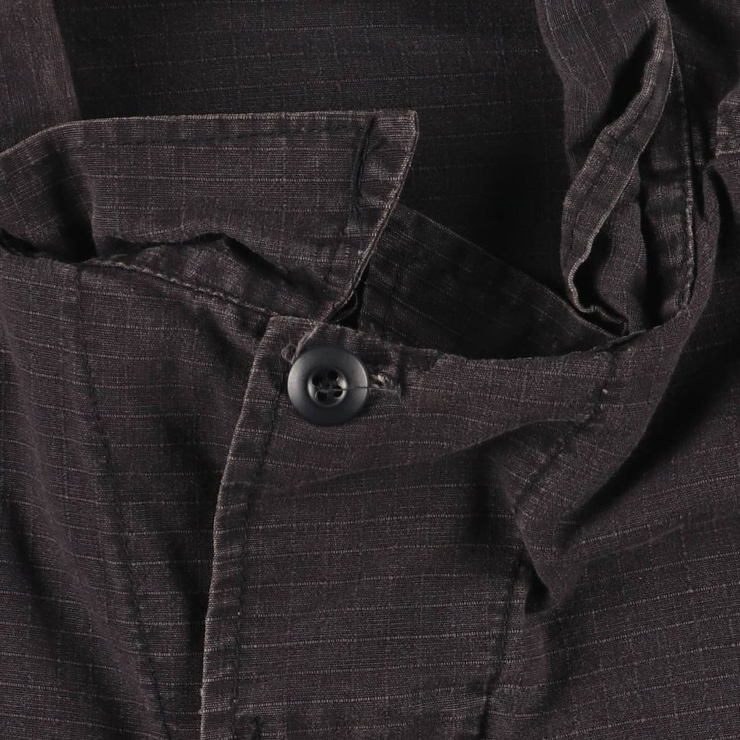 Civilian Ripstop Military Combat Jacket, Men's Size L cotton black type Vintage Second Hand