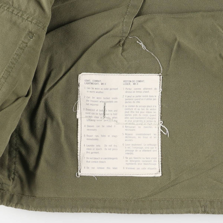 Vintage 1980'S Canadian Army MK2 Military Combat Jacket 7542, Men's Size Medium unclear Khaki type Vintage Second Hand
