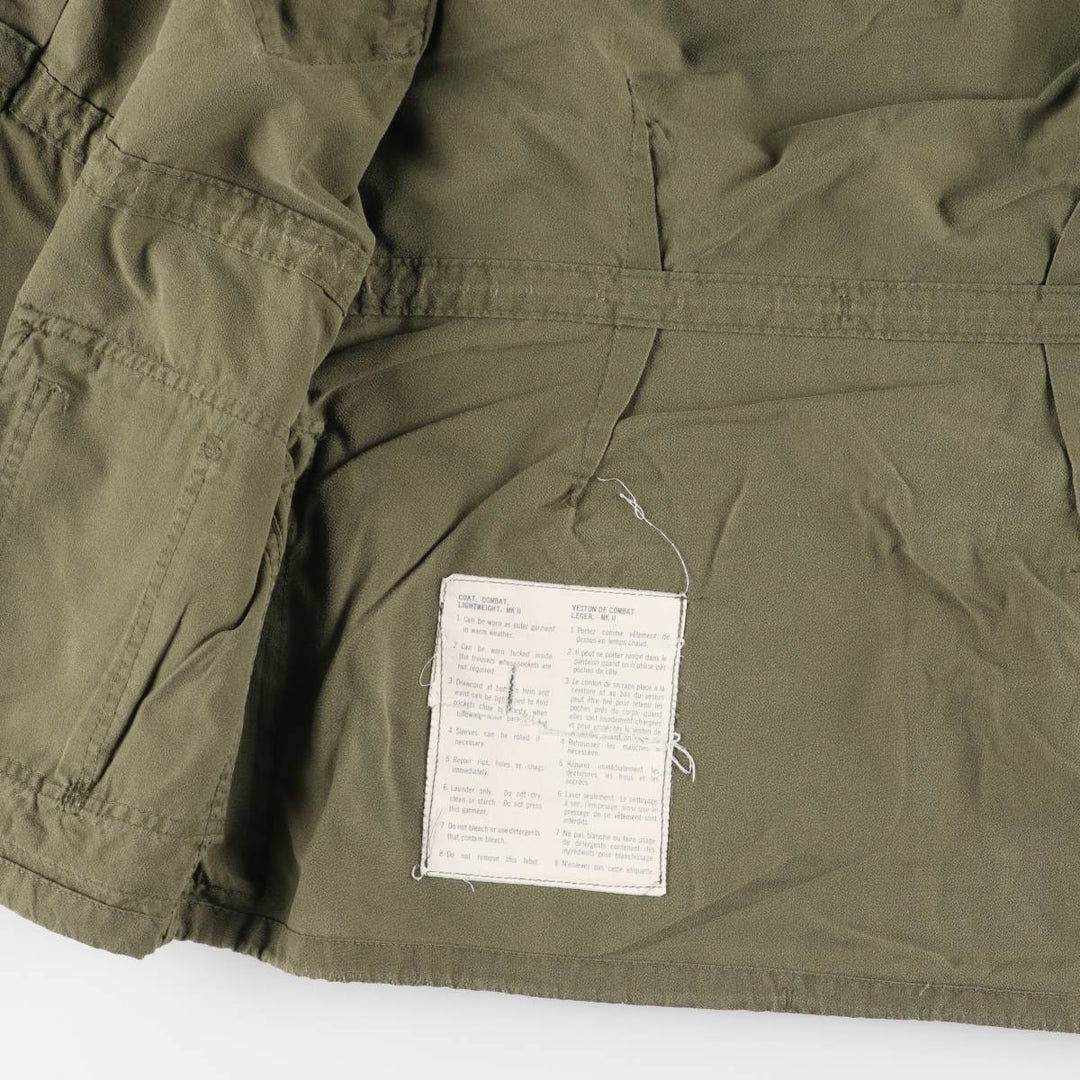 Vintage 1980'S Canadian Army MK2 Military Combat Jacket 7542, Men's Size Medium unclear Khaki type Vintage Second Hand