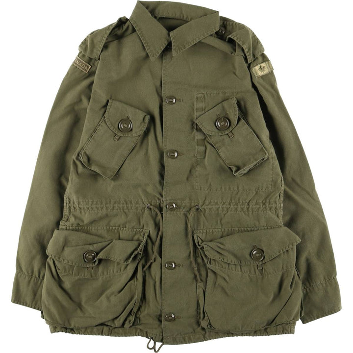 Vintage 1980'S Canadian Army MK2 Military Combat Jacket, Size 4 Regular Small, Men's Medium unclear Khaki type Vintage Second Hand