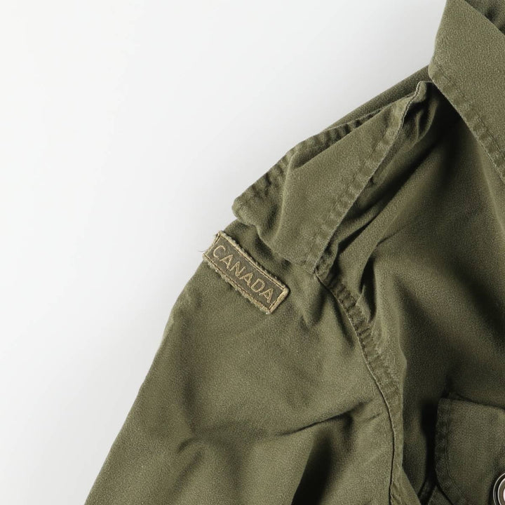 Vintage 1980'S Canadian Army MK2 Military Combat Jacket, Size 4 Regular Small, Men's Medium unclear Khaki type Vintage Second Hand