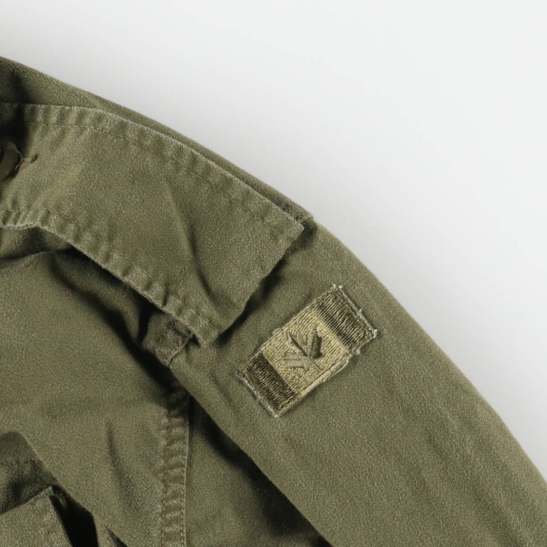 Vintage 1980'S Canadian Army MK2 Military Combat Jacket, Size 4 Regular Small, Men's Medium unclear Khaki type Vintage Second Hand