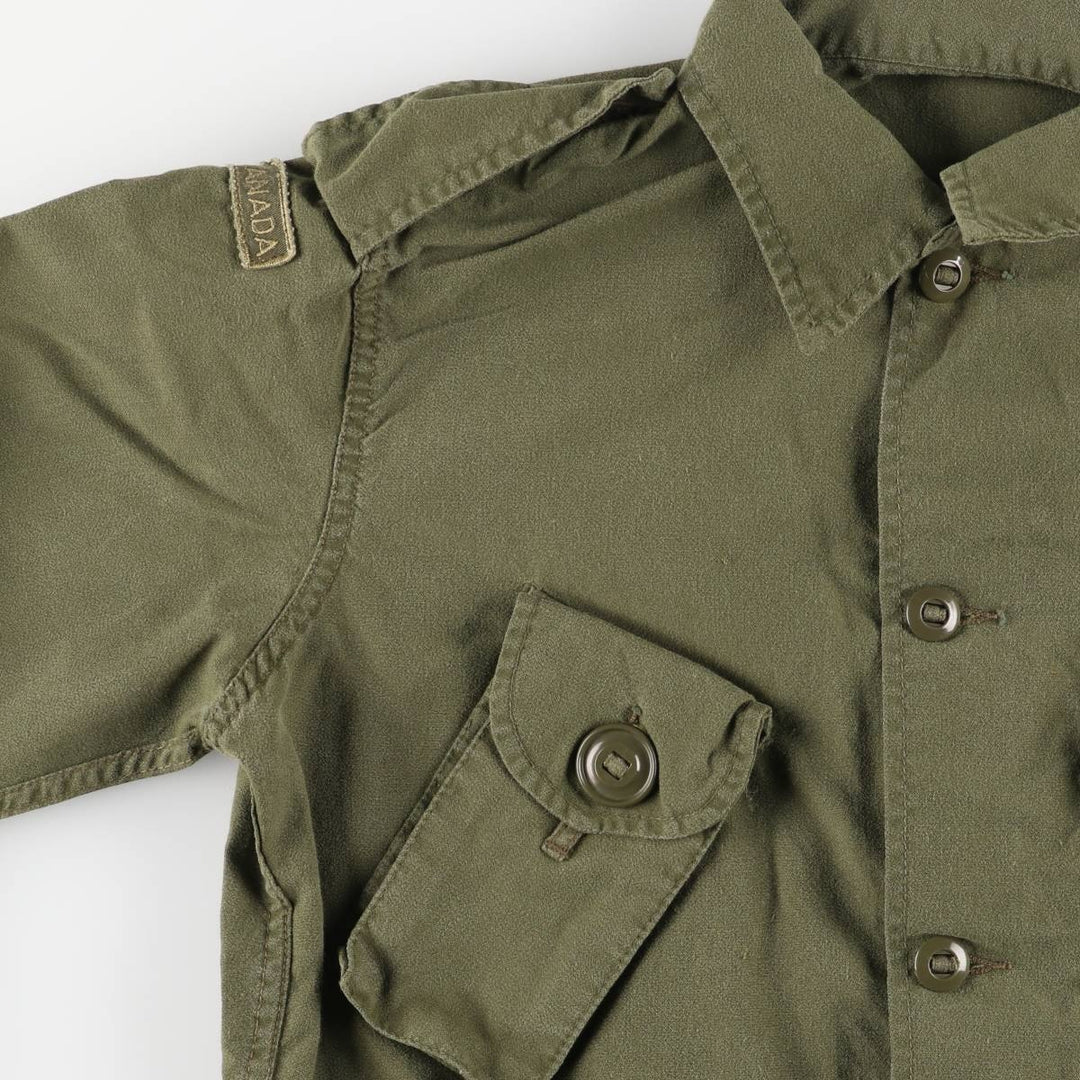 Vintage 1980'S Canadian Army MK2 Military Combat Jacket, Size 4 Regular Small, Men's Medium unclear Khaki type Vintage Second Hand