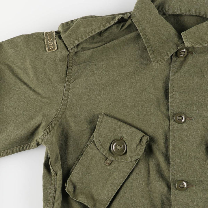Vintage 1980'S Canadian Army MK2 Military Combat Jacket, Size 4 Regular Small, Men's Medium unclear Khaki type Vintage Second Hand