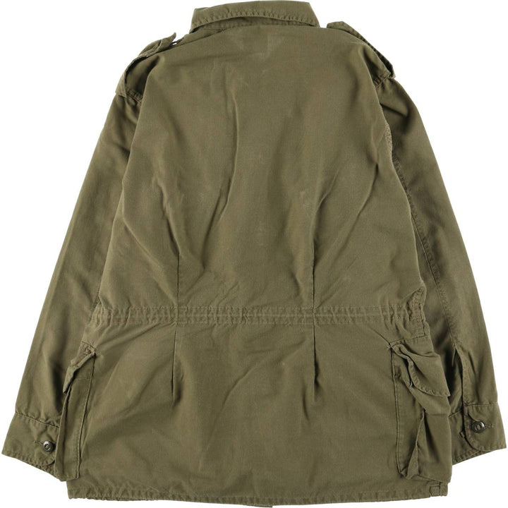 Canadian Army MK2 Military Combat Jacket, Made in Canada, Men's Size L Nylon Khaki type Vintage Second Hand
