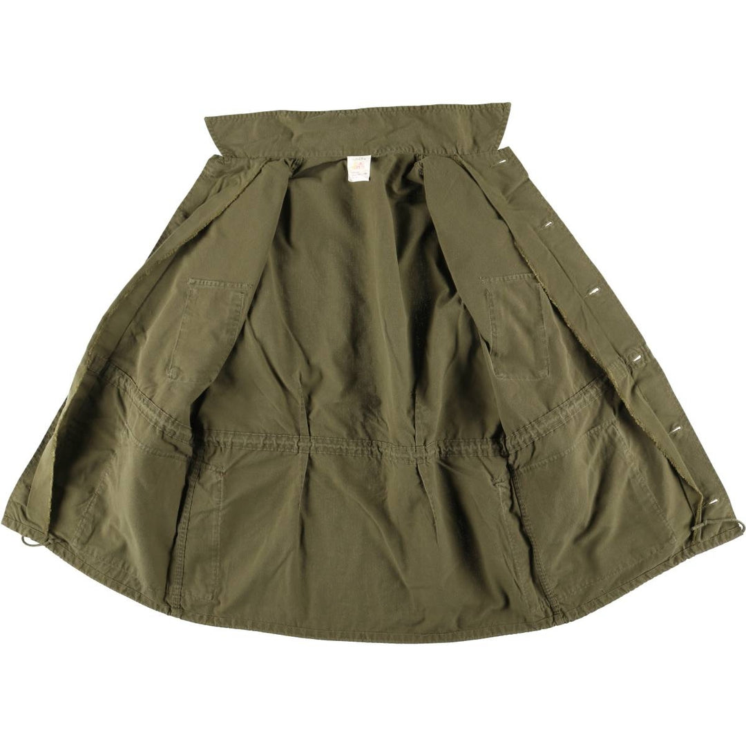 Canadian Army MK2 Military Combat Jacket, Made in Canada, Men's Size L Nylon Khaki type Vintage Second Hand