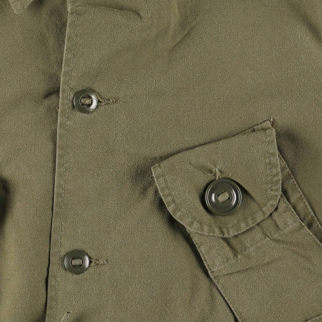 Canadian Army MK2 Military Combat Jacket, Made in Canada, Men's Size L Nylon Khaki type Vintage Second Hand