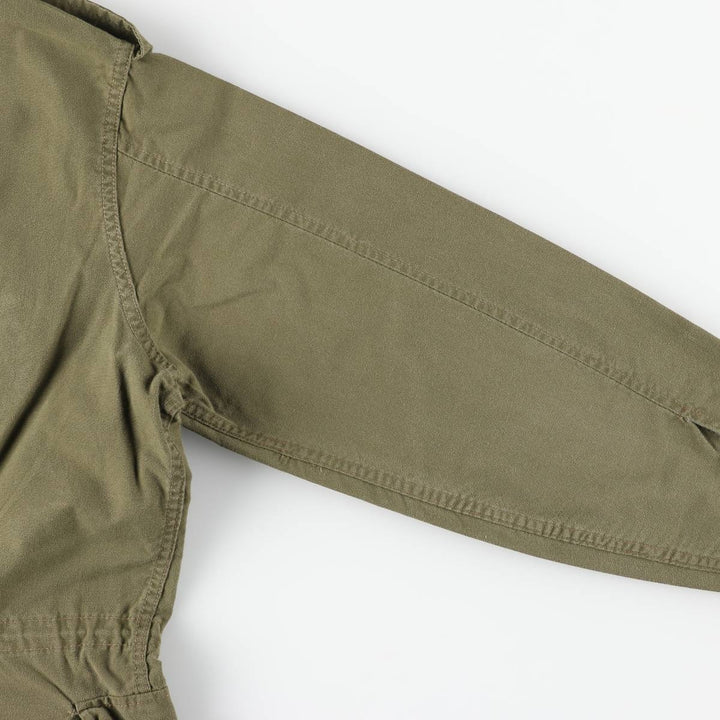 Canadian Army MK2 Military Combat Jacket, Made in Canada, Men's Size L Nylon Khaki type Vintage Second Hand