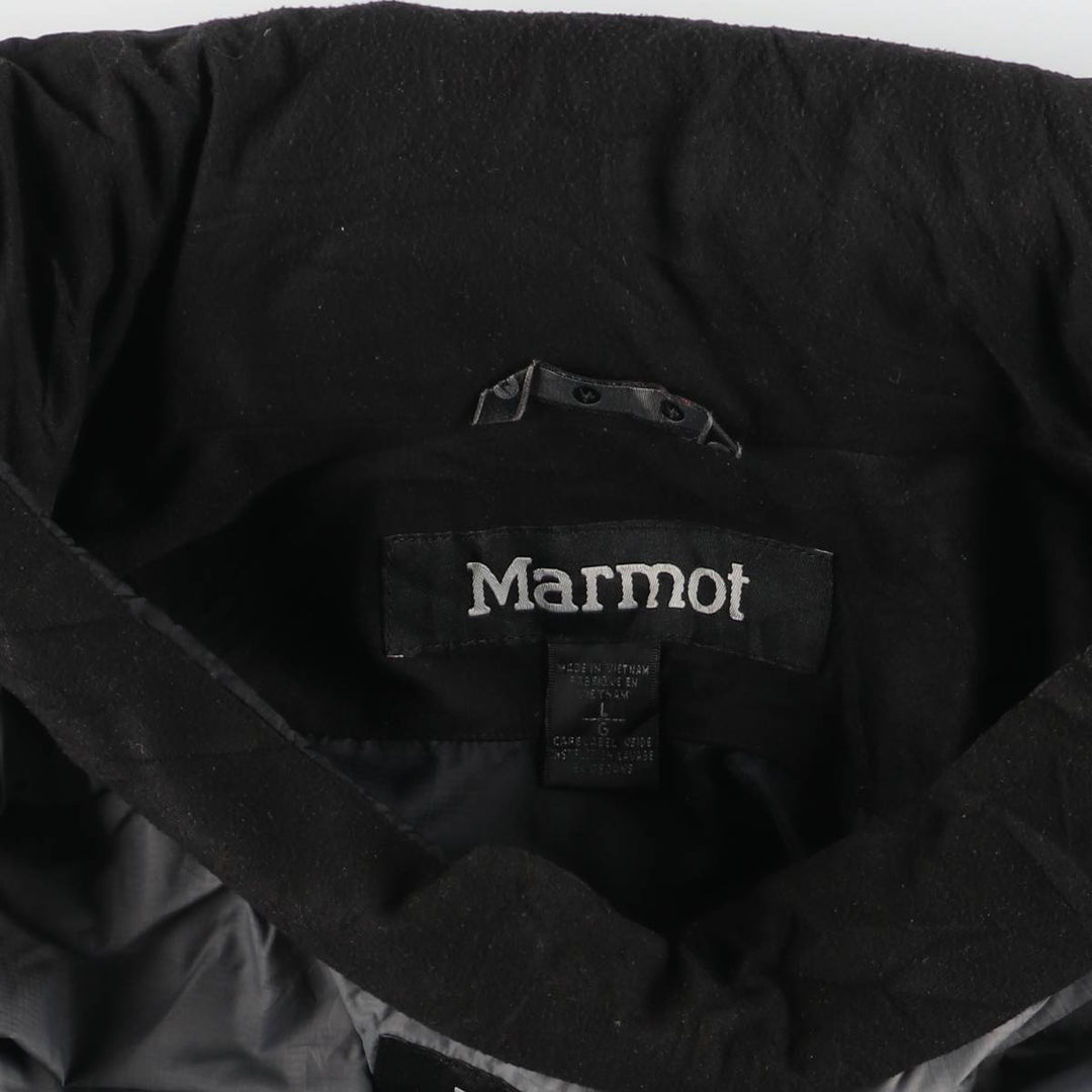 Marmot Padded Mountain Jacket, Shell Jacket, Puffer Jacket, Men's Size L Nylon black type Vintage Second Hand