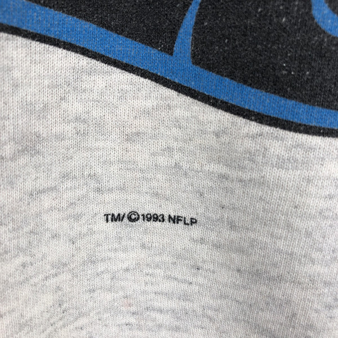 Vintage 90'S NFL Carolina Panthers print sweatshirt, men's size XL unclear gray type Vintage Second Hand