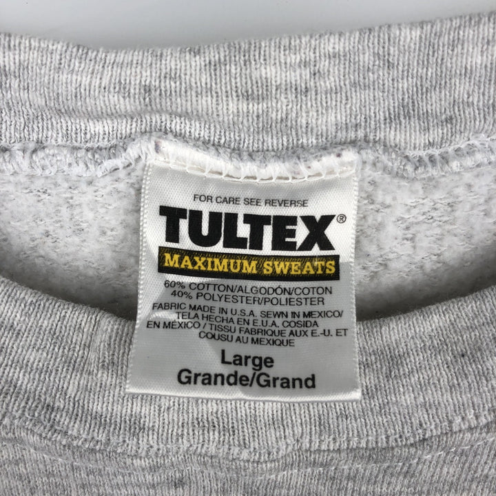 Vintage 1990'S TULTEX NFL Pittsburgh Steelers Print Sweatshirt, Made in USA, Men's Size L cotton gray type Vintage Second Hand