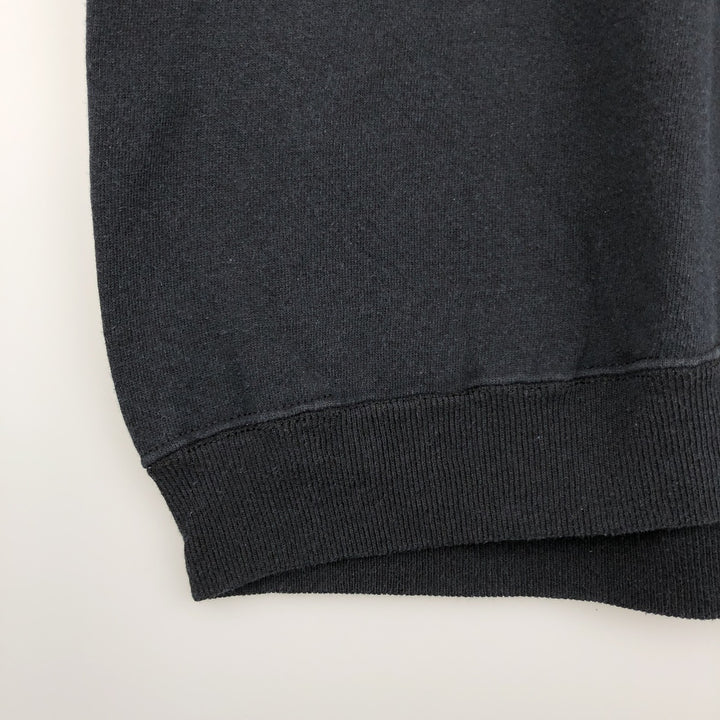 Vintage 90'S Hanes SPORT college sweatshirt, made in the USA, size L, men's cotton black type Vintage Second Hand