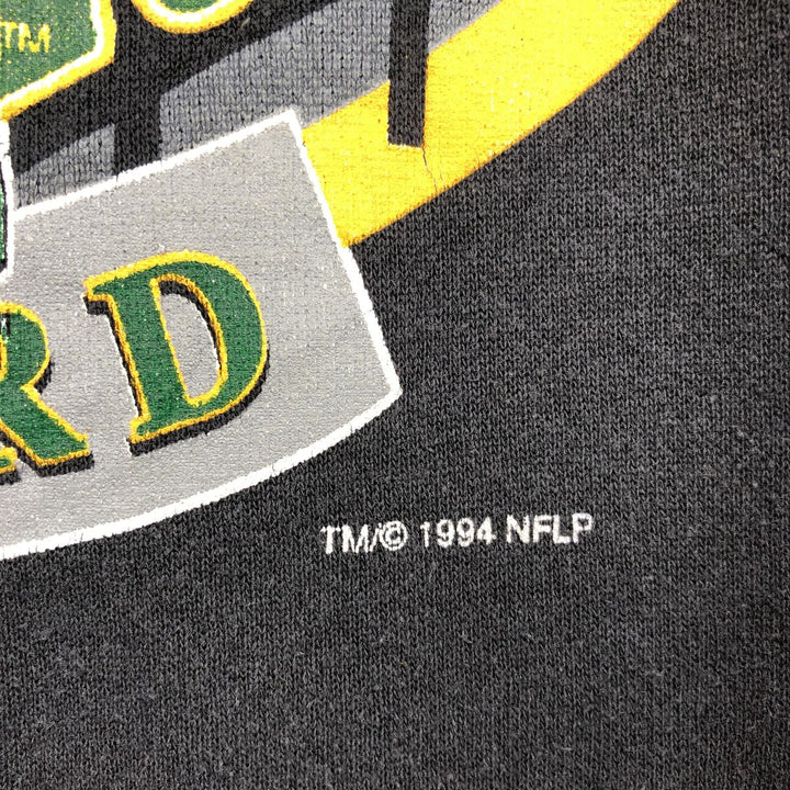 Vintage 90'S Spectator NFL Green Bay Packers Print Sweatshirt, Made in USA, Men's XXL cotton black type Vintage Second Hand
