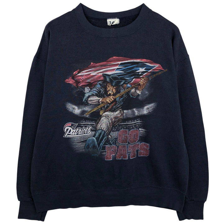 Vintage Lee SPORT NFL New England Patriots Print Sweatshirt, Men's XL unclear navy blue type Vintage Second Hand