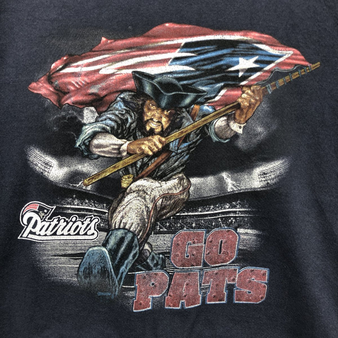 Vintage Lee SPORT NFL New England Patriots Print Sweatshirt, Men's XL unclear navy blue type Vintage Second Hand