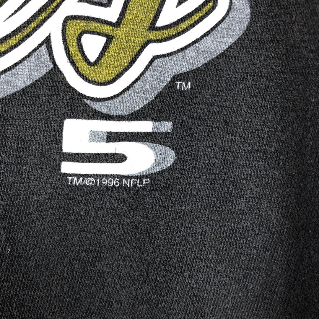 Vintage 90'S Tour Champ NFL Pittsburgh Steelers print sweatshirt, men's size XL cotton Charcoal Vintage Second Hand
