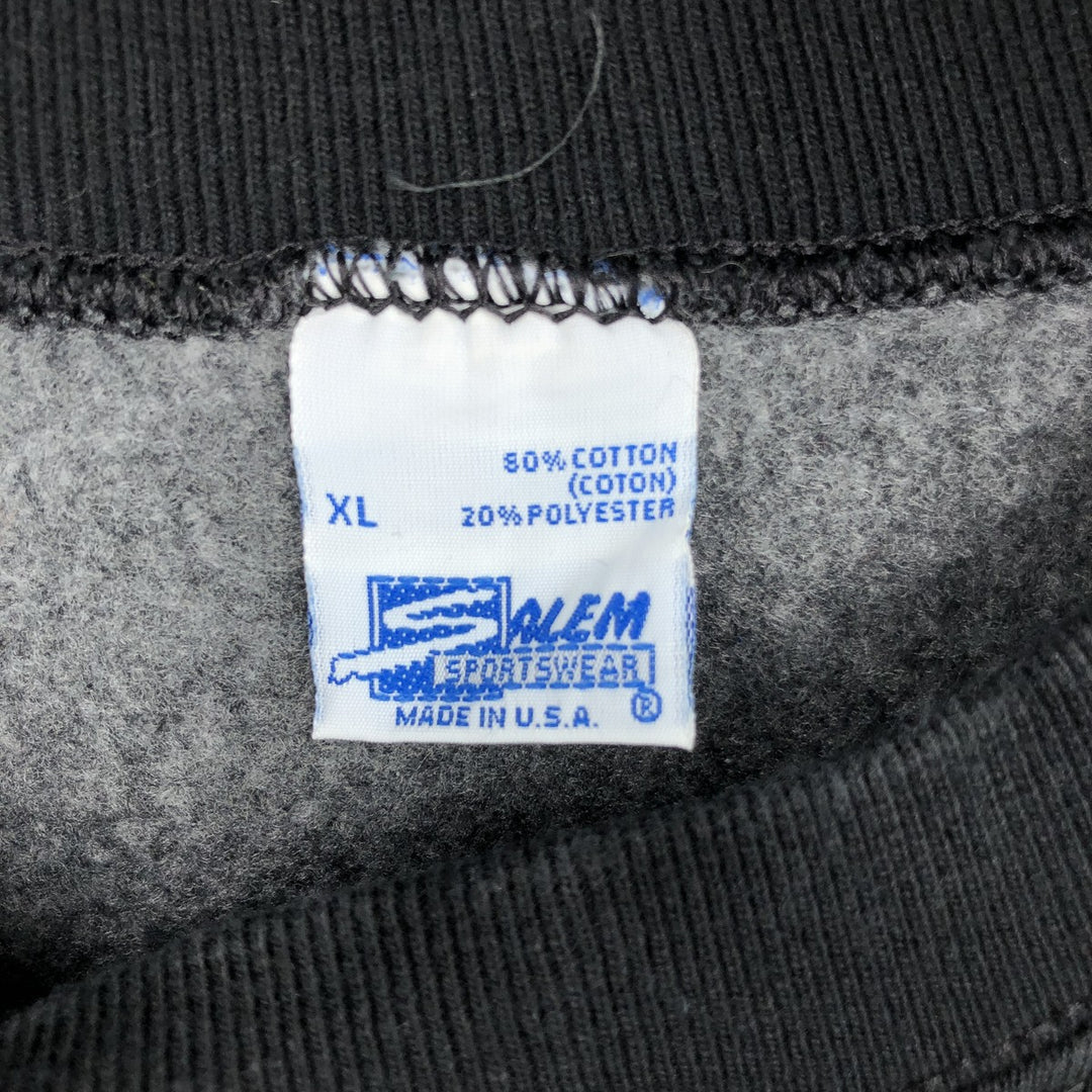 Vintage 90'S SALEM SPORTSWEAR NFL Dallas Cowboys Print Sweatshirt, Made in USA, Men's Size XL cotton black type Vintage Second Hand