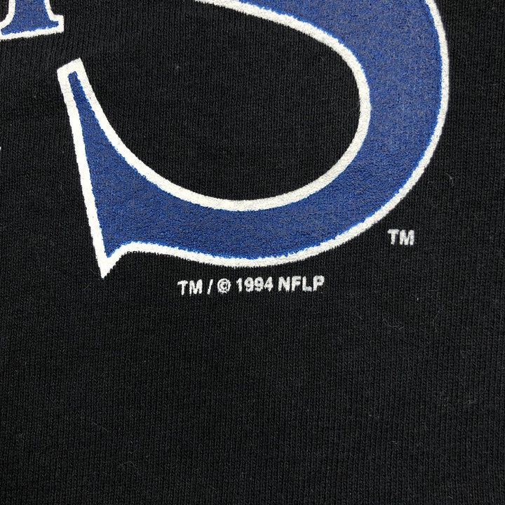 Vintage 90'S SALEM SPORTSWEAR NFL Dallas Cowboys Print Sweatshirt, Made in USA, Men's Size XL cotton black type Vintage Second Hand