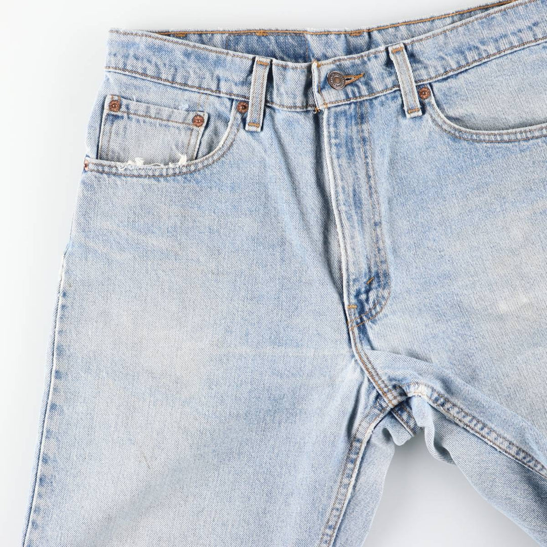 90s-00'S Vintage Levi's 550 Relaxed Fit Tapered Denim Pants, Men's Size 33 cotton blue type Vintage Second Hand