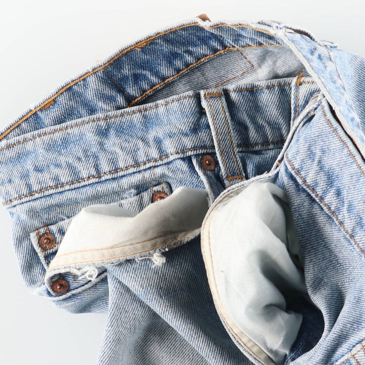 90s-00'S Vintage Levi's 550 Relaxed Fit Tapered Denim Pants, Men's Size 33 cotton blue type Vintage Second Hand