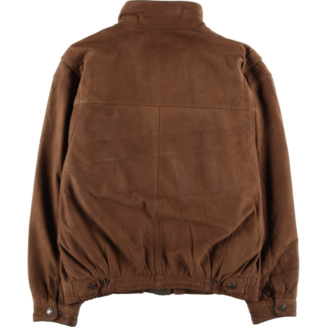 1990'S Vintage Wilson's Adventure Bound Padded Leather Blouson, Men's Size L genuine leather brown type Vintage Second Hand